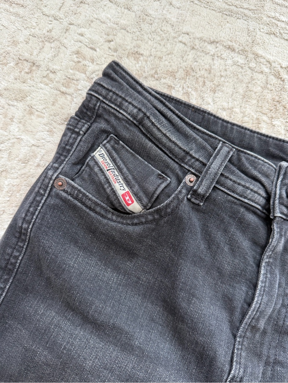 Diesel Women's Black Straight-Leg Jeans